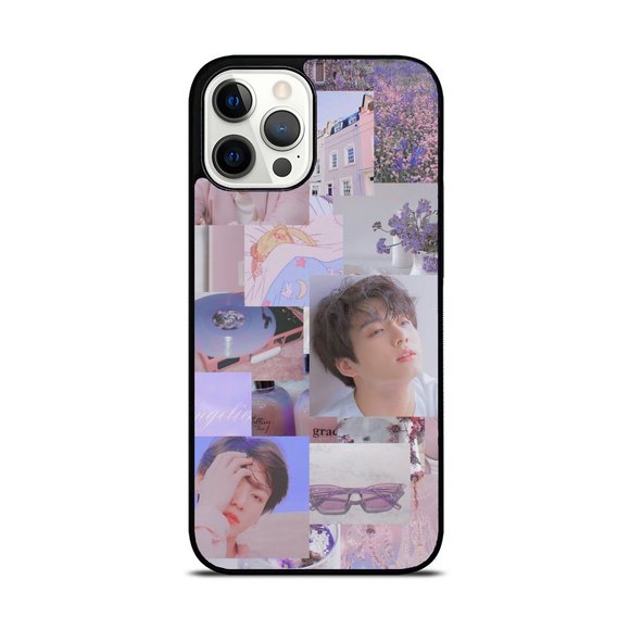 BTS K-pop Jung Kook Cute Portraits in Purple Aesthetic iPhone Case - Picture 1 of 1